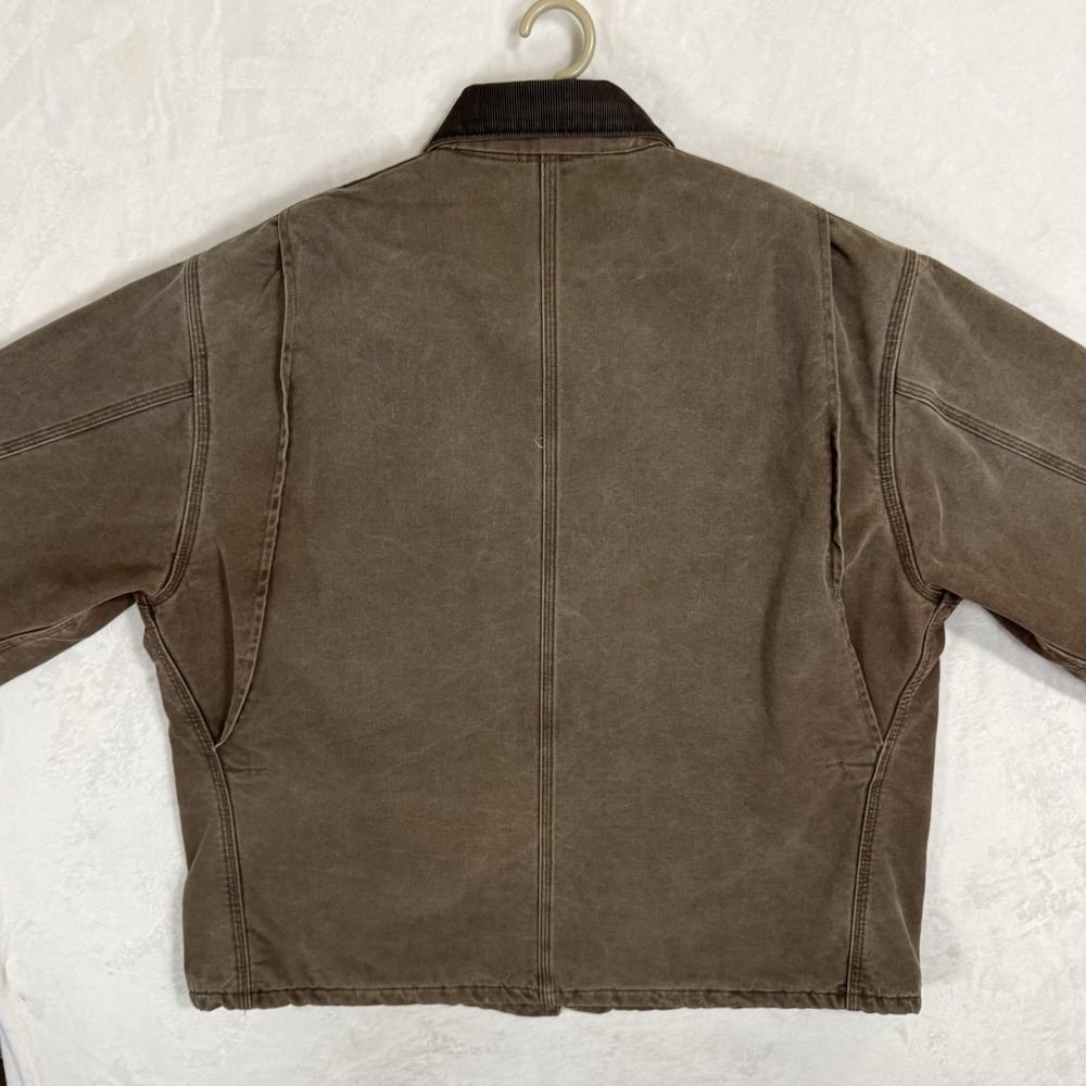 Vintage Carhartt Blanket Lined Chore Coat 2XL Brown Duck Canvas Work Jacket USA‎ - Picture 13 of 15